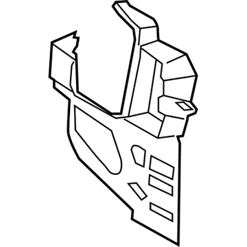 BMW 51647163483 Bracket, Front Panel, Left