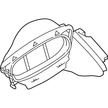 BMW 64318379620 Right Microfilter Air Channel