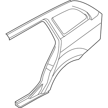 BMW 41217152663 Left Rear Side Panel