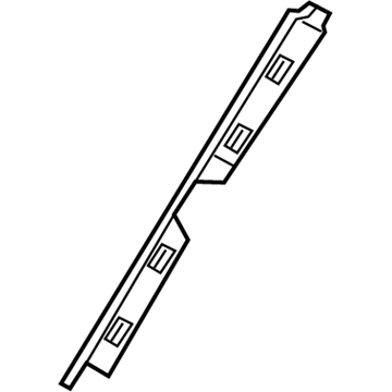 BMW 51627336419 Retaining Strip, A-Pillar, Left