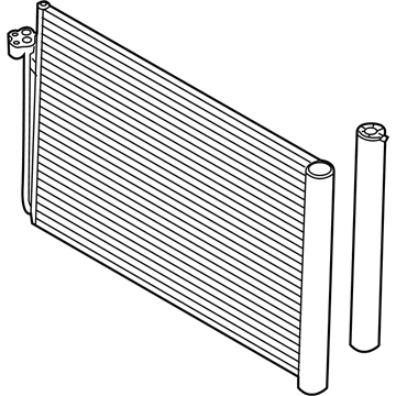 BMW 64509122827 Condenser Air Conditioning With Drier