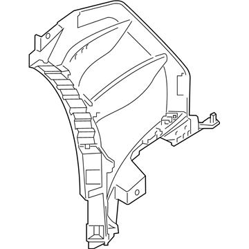 BMW 51747435525 AIR DUCT, SIDE, INNER LEFT