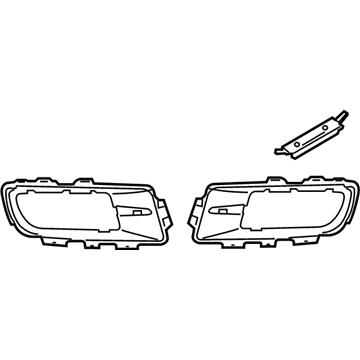 BMW 51117172450 Repair Kit, Bumper, Front