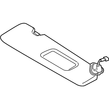 BMW 51167294698 Sun Visor With Label, Right