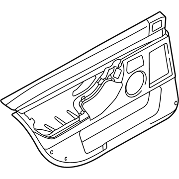 BMW 51428182192 Door Trim Panel, Rear, Right