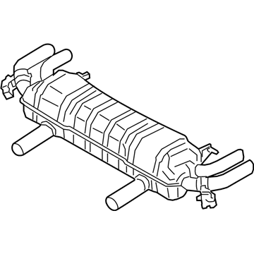 2019 BMW 750i Exhaust Resonator - 18308649963