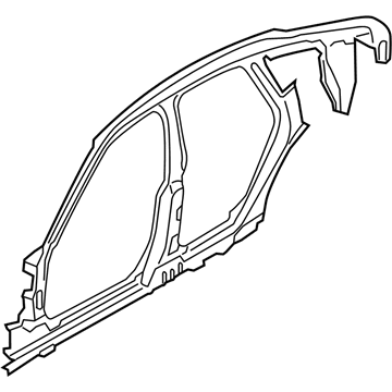 BMW 41007427488 Side Frame, Middle Right