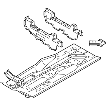 2021 BMW X4 Floor Pan - 41118498876