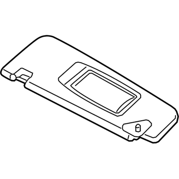 BMW 51167408556 SUN VISOR, ALCANTARA WITH LA