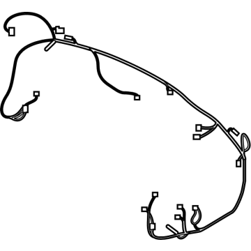 BMW 61125A476A5 WIRING HARNESS REAR BUMPER