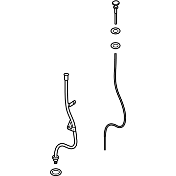 BMW 11435A47BD3 OIL DIPSTICK WITH GUIDE TUBE