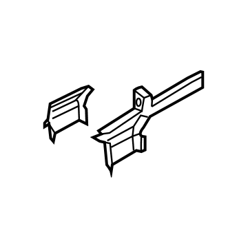 BMW 41007431367 Extension, Side Member, Bottom Left