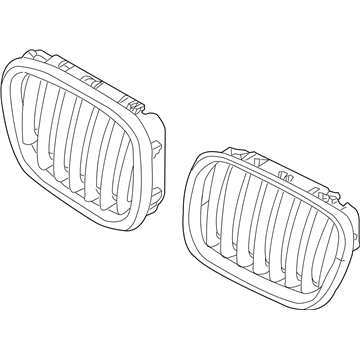 BMW 51137307599 Grille, Front, Left