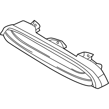 BMW 51137393456 Ornamental Grille, Engine Compartment. Lid