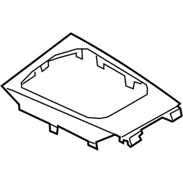 BMW 51165A0EFB5 CENTER CONSOLE TRIM, ASH GRA