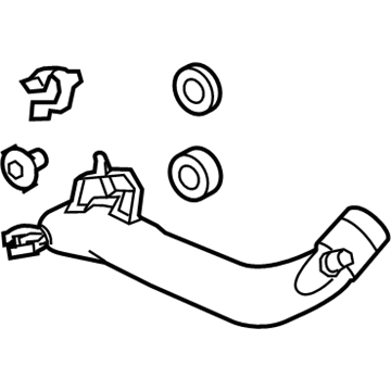 2009 BMW 535i Air Intake Coupling - 13717600002