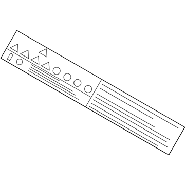 BMW 61257591203 Warning Sticker, Hv Accumulator