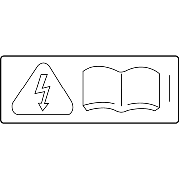 BMW 71227590370 Information Plate, High Voltage
