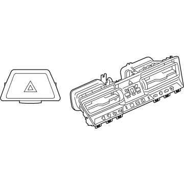 BMW 840i xDrive Gran Coupe Hazard Warning Switches - 64119458558