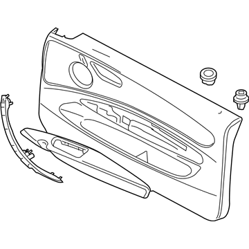 BMW 51419121301 Door Lining Vynil Left
