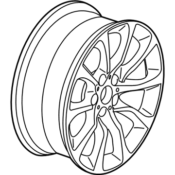 BMW 36116857666 Disc Wheel, Light Alloy, Bright-Turned