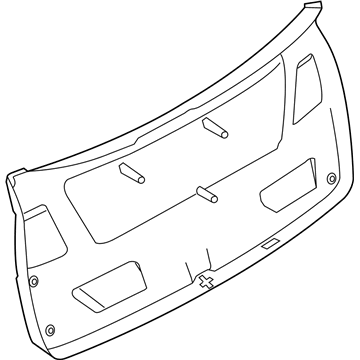 BMW 51497246423 Lower Tail Lid Trim Panel