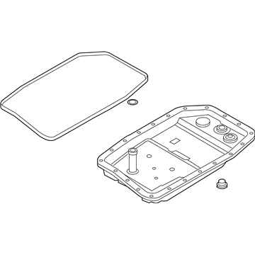 BMW 24152333907 Transmission Oil Pan With Filter Repair Set