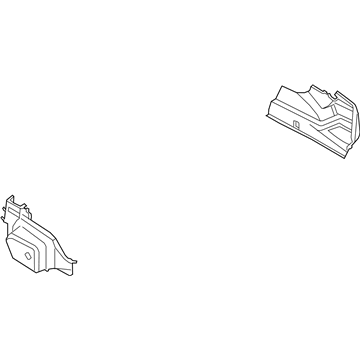 BMW 51479113341 Panel Wheel Housing Part.Trunk Left