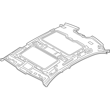 BMW 51447422094 Roofliner Panorama Glass Roof Alcantara