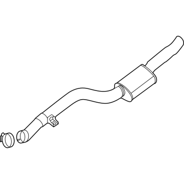 BMW 18309894281 FRONT MUFFLER WITH FRONT PIP