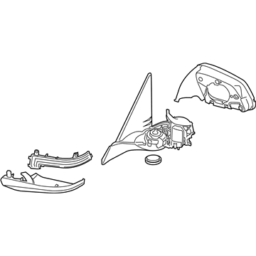 BMW 51167307200 Heated Outside Mirror, Memory Bus, Right