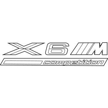 2024 BMW X6 Emblem - 51148096413