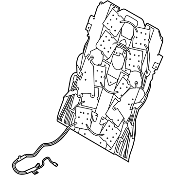 BMW 52105A1A508 PNEUMATIC SEAT MAT, REAR RIG