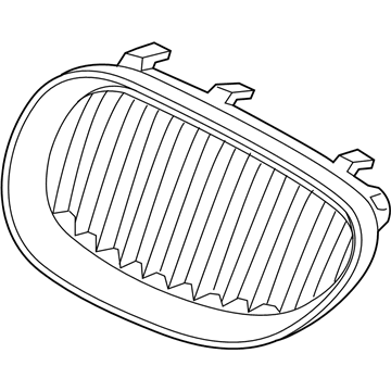 BMW 51137065701 Grille Left