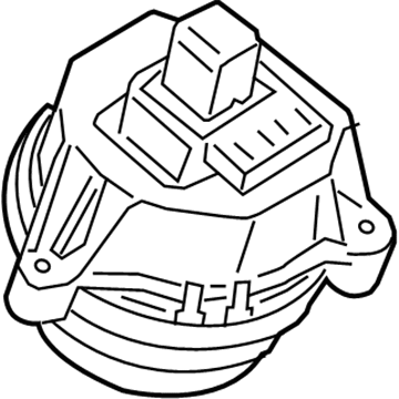 BMW 22119845248 ENGINE MOUNT, RIGHT