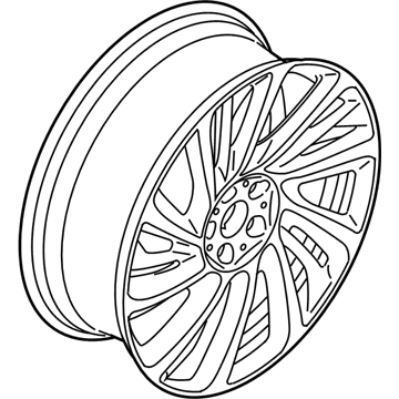 BMW 36116862895 Alloy Rim Forged Right