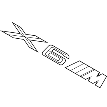 BMW X6 M Emblem - 51148057983