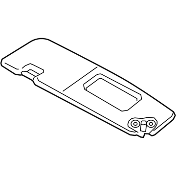 BMW 51167352895 Sun Visor With Label, Left