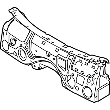 BMW 51477447011 SOUND INSULAT., SPLASH WALL