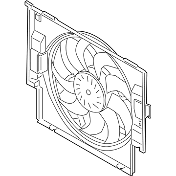 BMW M3 Radiator fan - 17112284887