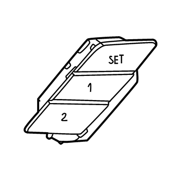 BMW 61315A02D55 BUTTON SEAT MEMORY LEFT