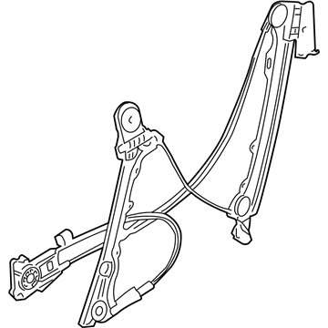 BMW 51337198303 Front Left Window Regulator