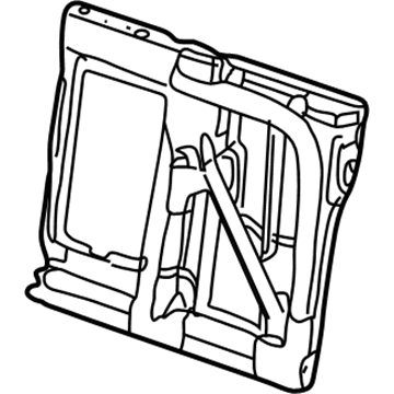 BMW 52207049215 Backrest Frame With Belt Reel, Left