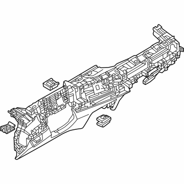 BMW 51459633903 INSTRUMENT PANEL LOWER SECTI