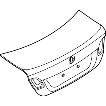 BMW 54377256742 Tailgate Without Hole For Lock Barrel