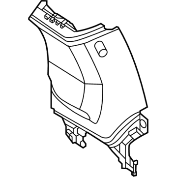 BMW 51438746222 COVER, B-COLUMN UPPER RIGHT