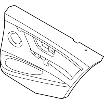 BMW 51427280922 Door Lining Vynil Rear Right