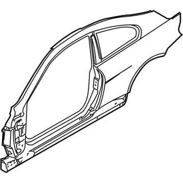 BMW 41217120037 Body-Side Frame Left