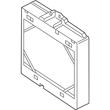 BMW 17112284603 Supplementary Coolant Radiator, Left