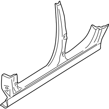 BMW 41008205621 Column B With Left Rocker Panel